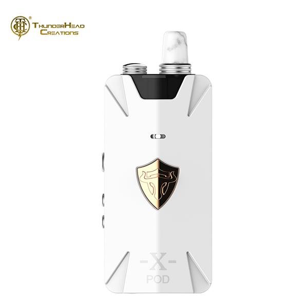 Authentic ThunderHead Creations Tauren X-POD Pod System Kit RBA Edition 1000mAh 2ML 25W - White