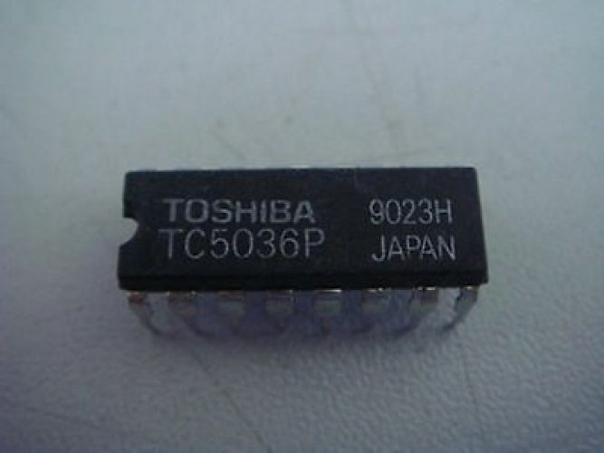 TOSHIBA TC5036P DIP 17-Stage High Speed Frequency Divider