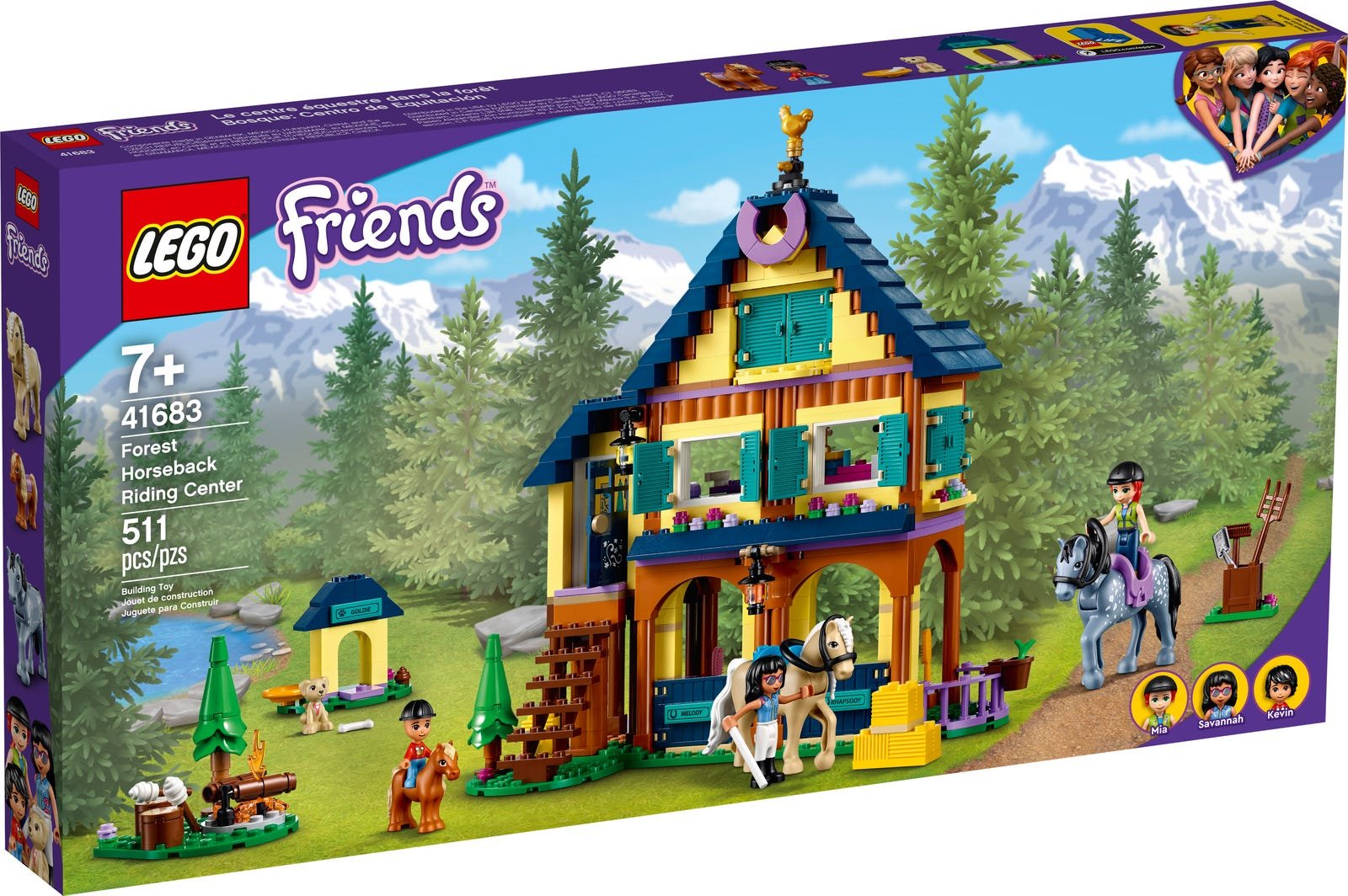 LEGO Friends Series 41683 Forest Horseback Riding Center