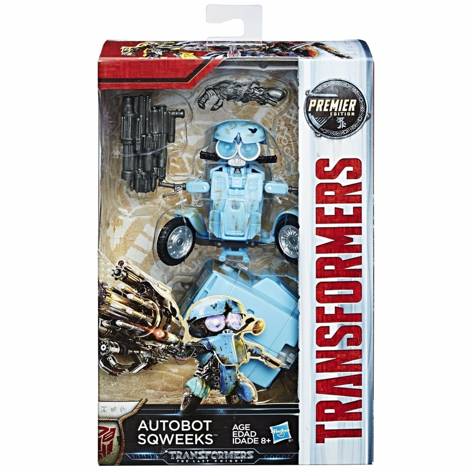 Hasbro TRANSFORMERS MV5 THE LAST KNIGHT DELUXE AUTOBOT SQWEEKS PREMIER EDITION