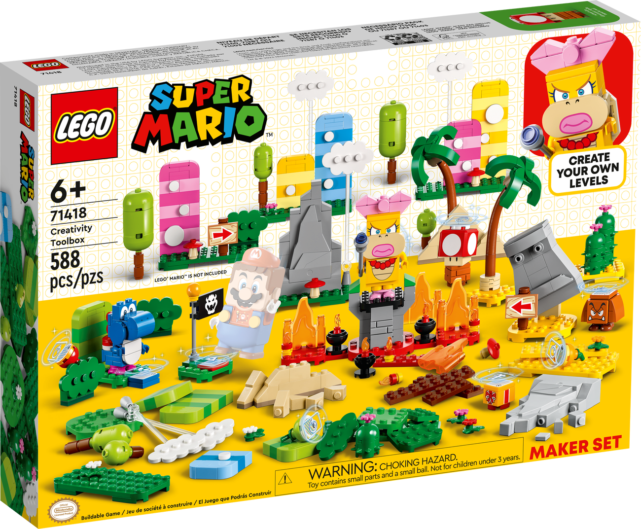 LEGO Super Mario Series 71418 Creativity Toolbox Maker Set