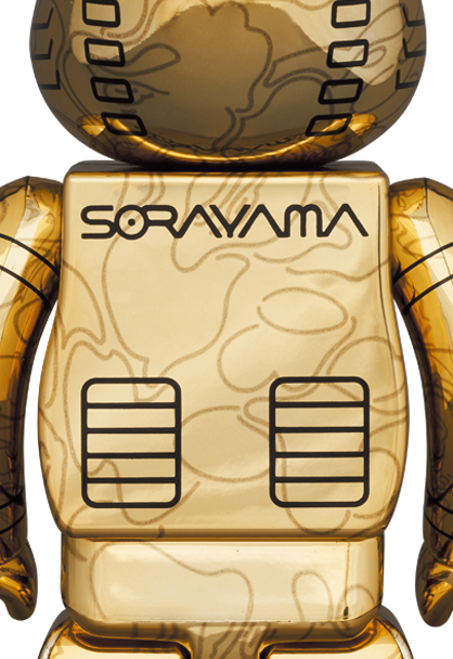 Medicom Be@rBrick BearBrick Sorayama x Bape Camo Shark - Go…