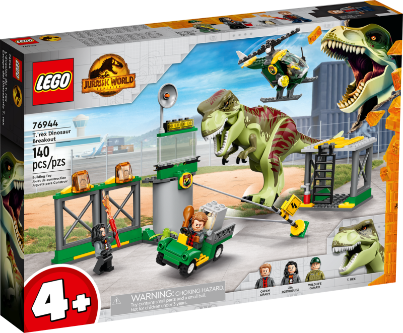 LEGO  Jurassic Park 76944 T. Rex Dinosaur Breakout