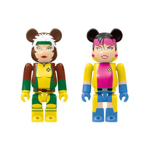 Medicom Bearbrick x Marvel X-Men Happy Lottery Rogue & Jubilee Pair 100%