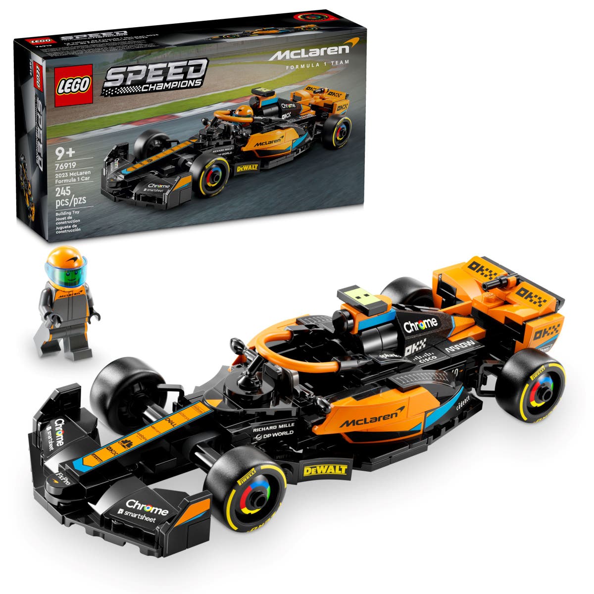 LEGO Speed Champion Series 76919 2023 McLaren Formula 1 Race Car