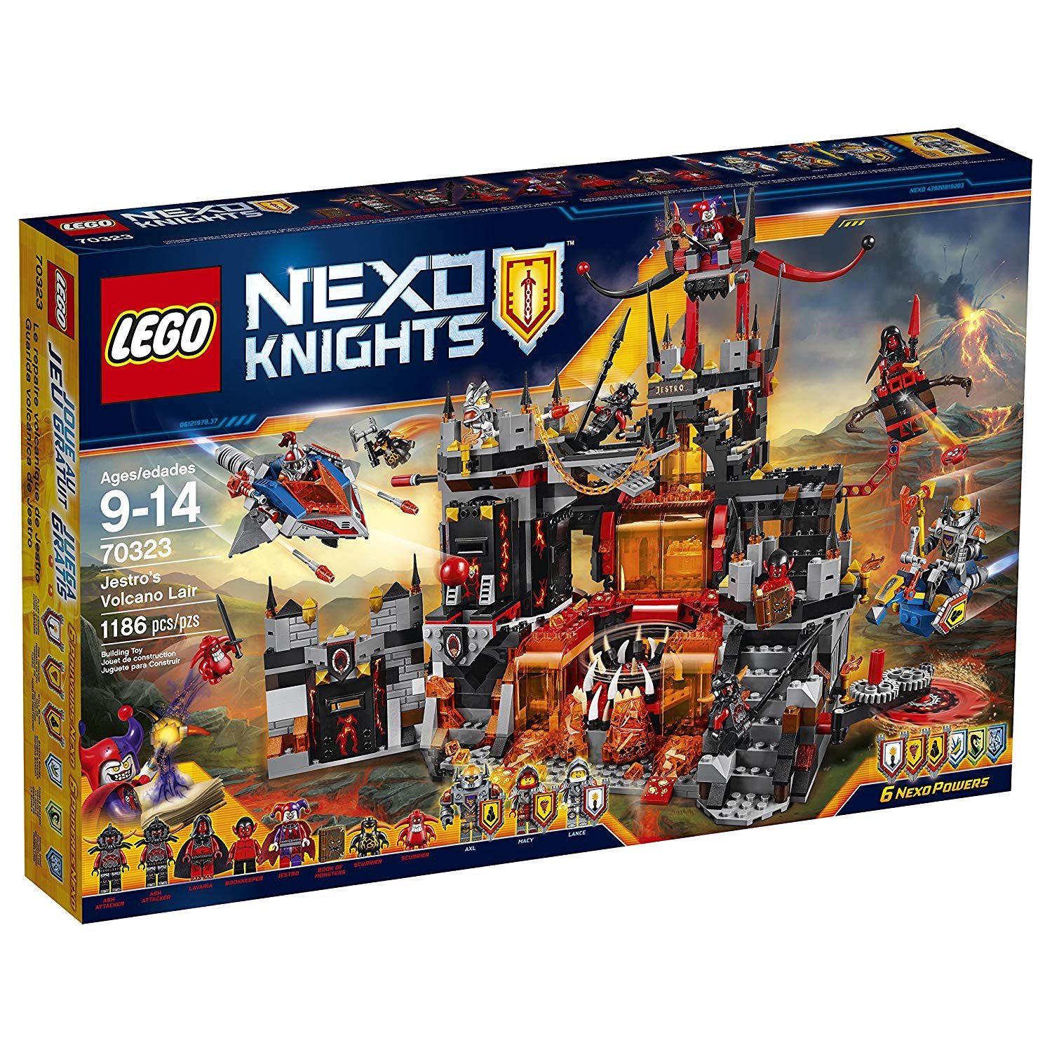 LEGO 70323 Nexo Knights Jestro's Volcano Lair Building Kit