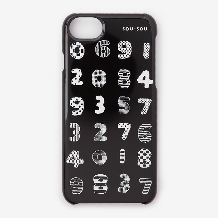 SO-SU-U iPhone 6 6S 7 8 SE (second generation) Cover Case Playful Numbers - Made in Japan