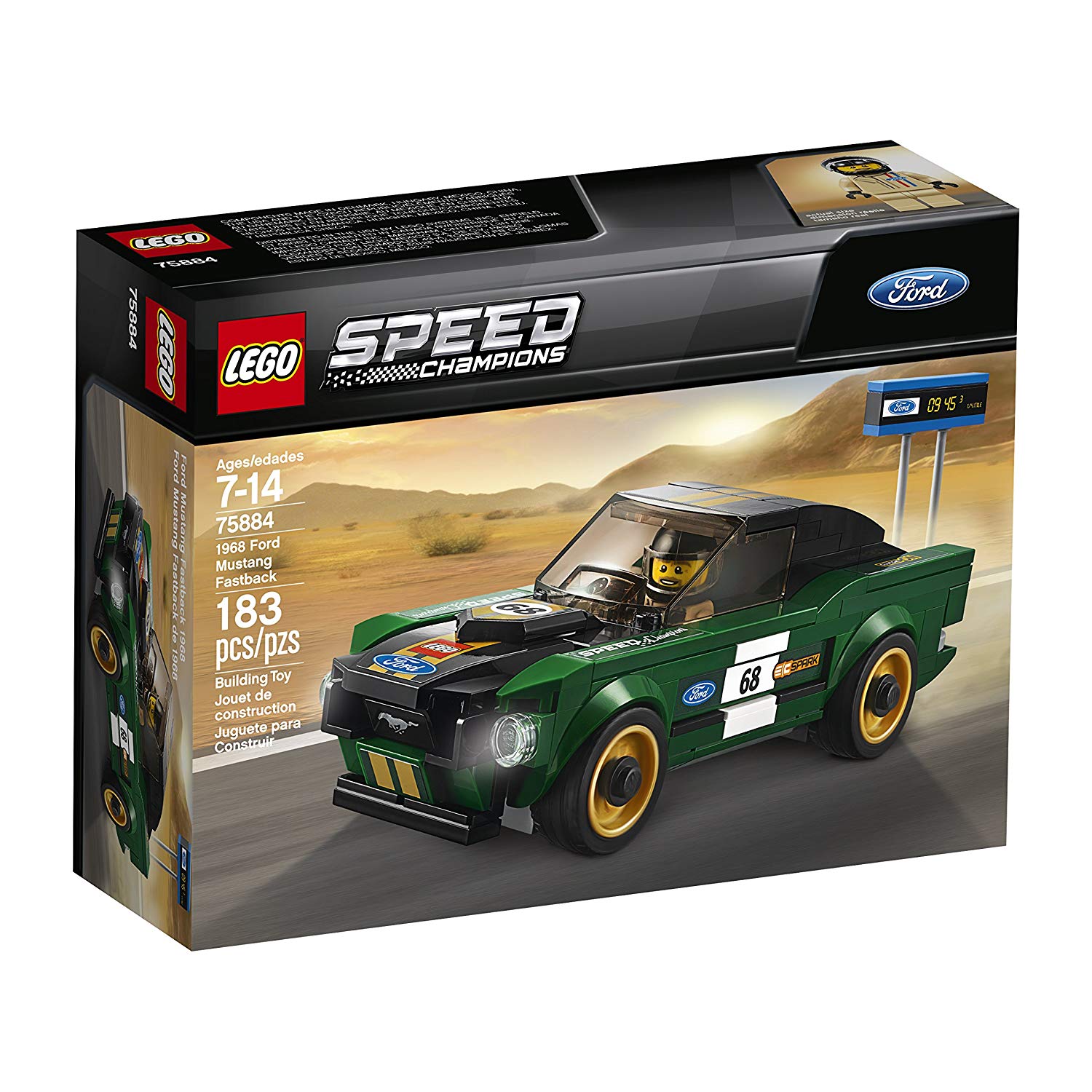 LEGO 75884 Speed Champions 1968 Ford Mustang Fastback