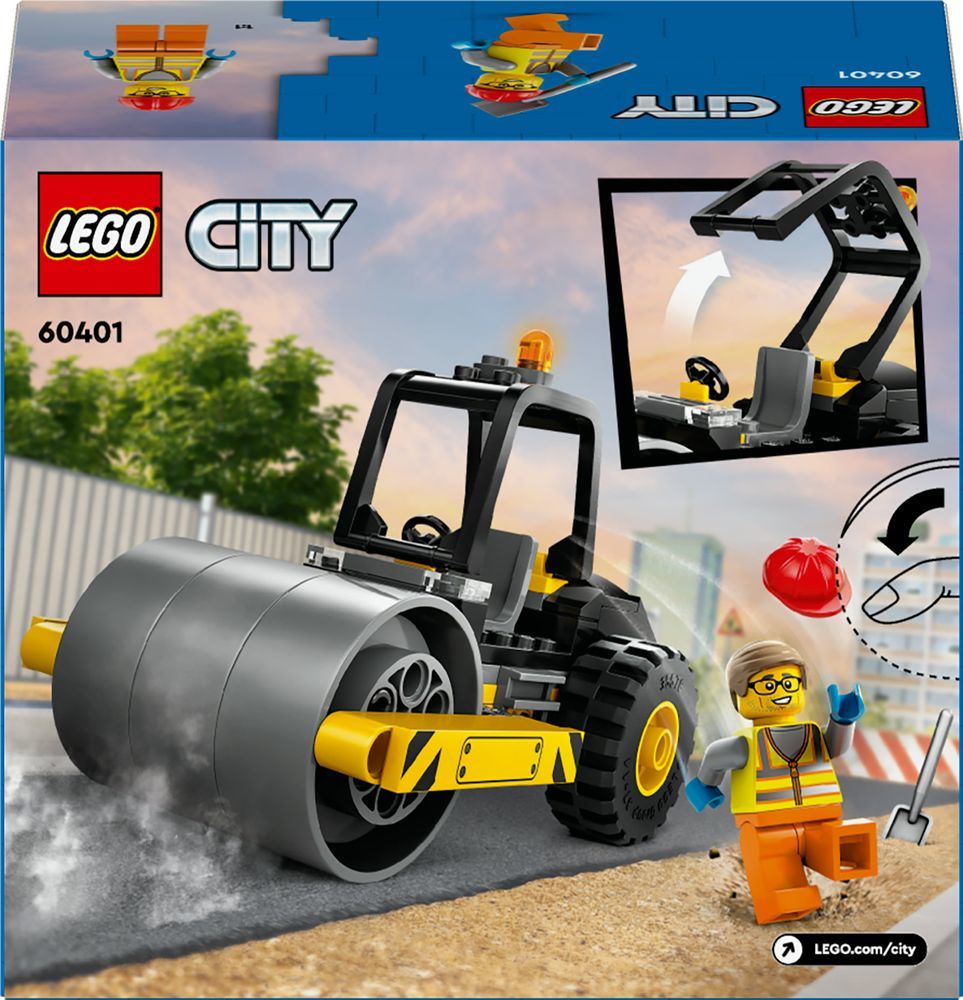 LEGO City Series 60401 Construction Steamroller