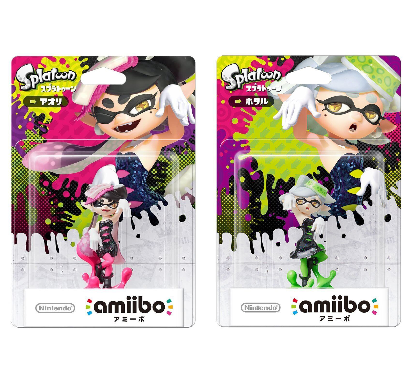Nintendo Amiibo Splatoon 2 Series Marie Hotaru + Aori Callie Figure Set Switch