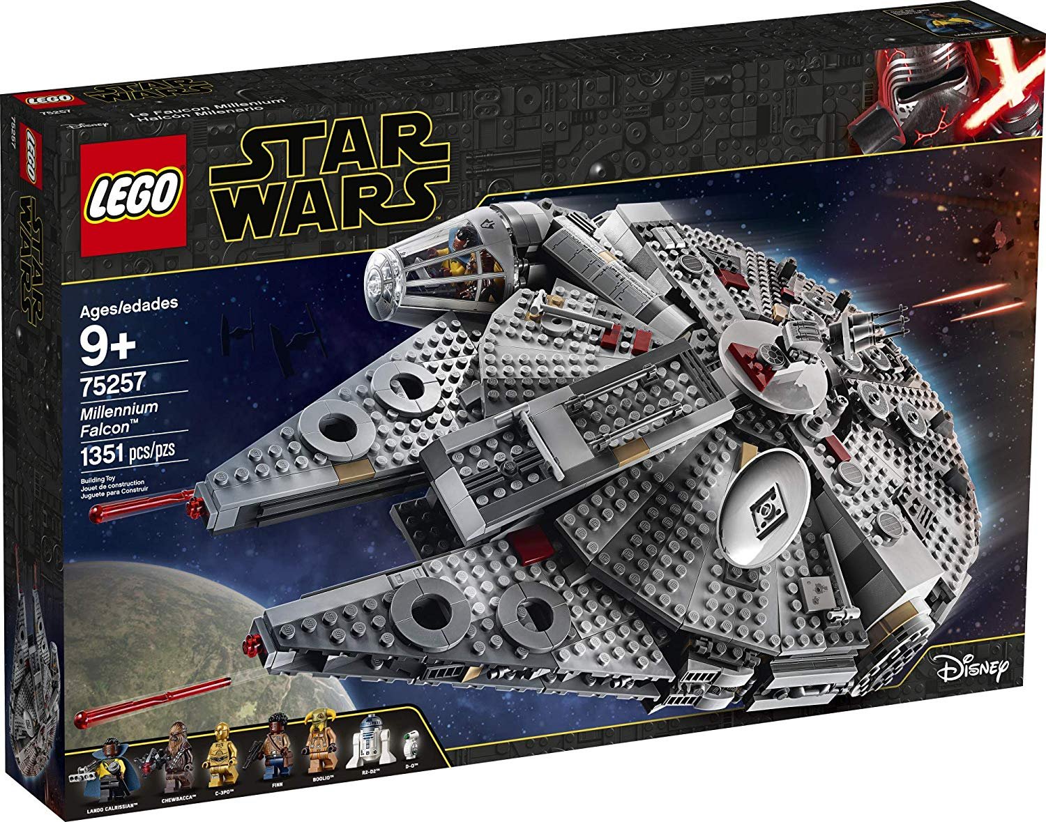 LEGO Star Wars: The Rise of Skywalker Millennium Falcon 75257 Starship Model Building Kit and Minifigures