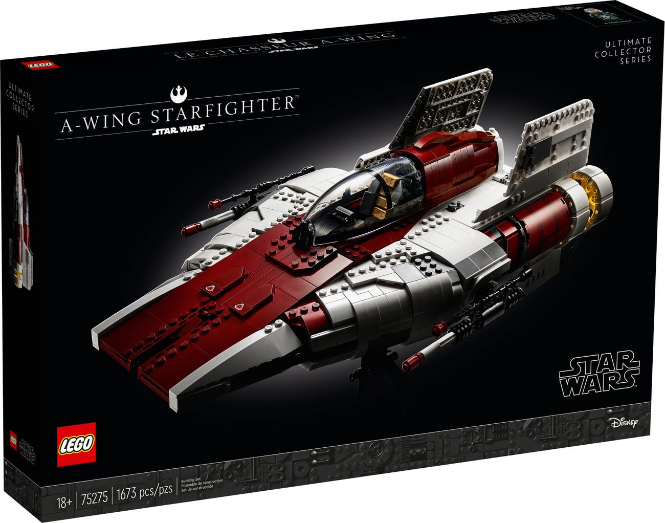 LEGO 75275 UCS A-WING STARFIGHTER SPEEDS INTO THE LEGO STAR WARS UNIVERSE
