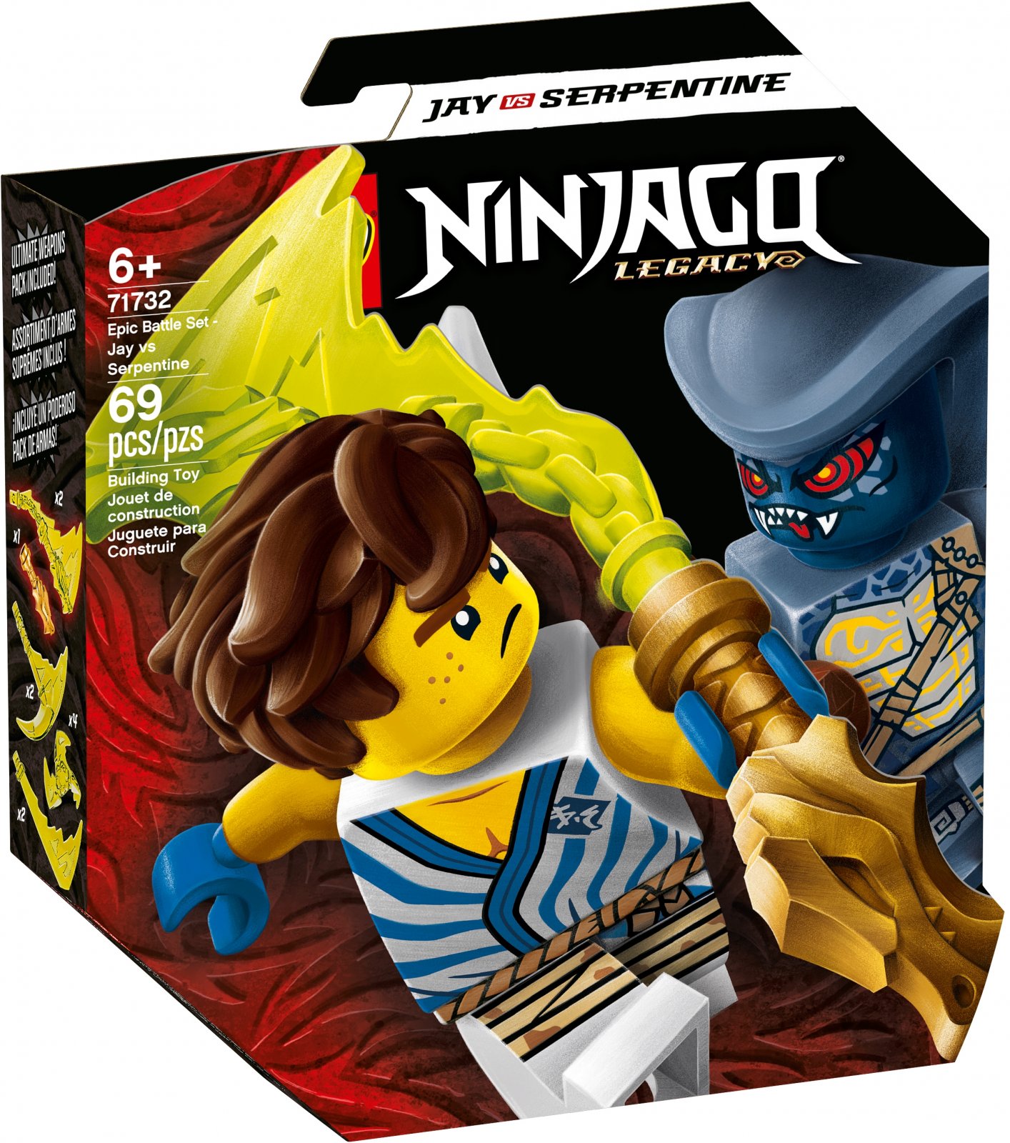 LEGO Ninjago Series 71732 Epic Battle Set - Jay vs. Serpentine