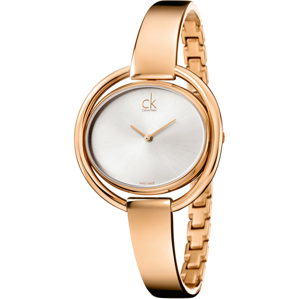 Calvin Klein K4F2N616 Impetuous Rose-Gold Silver Dial Ladies Watch