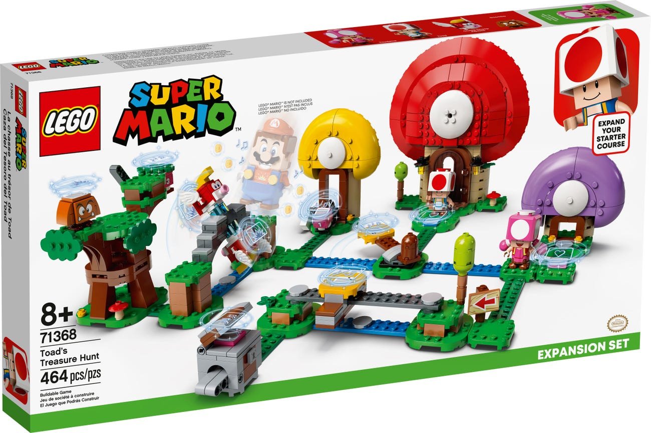LEGO 71368 Super Mario Series Toad's Treasure Hunt Expansion Set