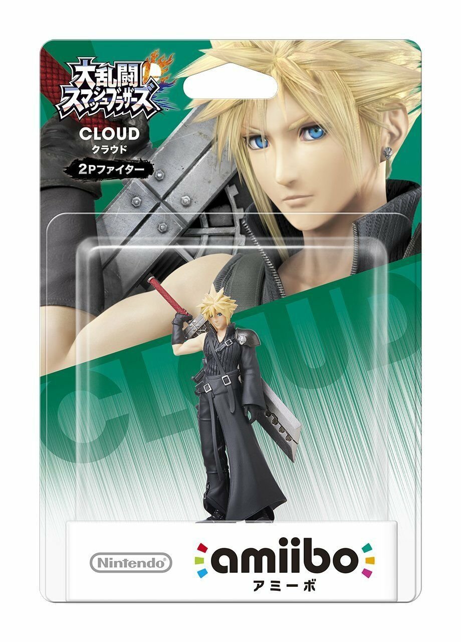 Nintendo Amiibo Cloud-Player2 2P Fighter Super Smash Bros Switch Wii Rare