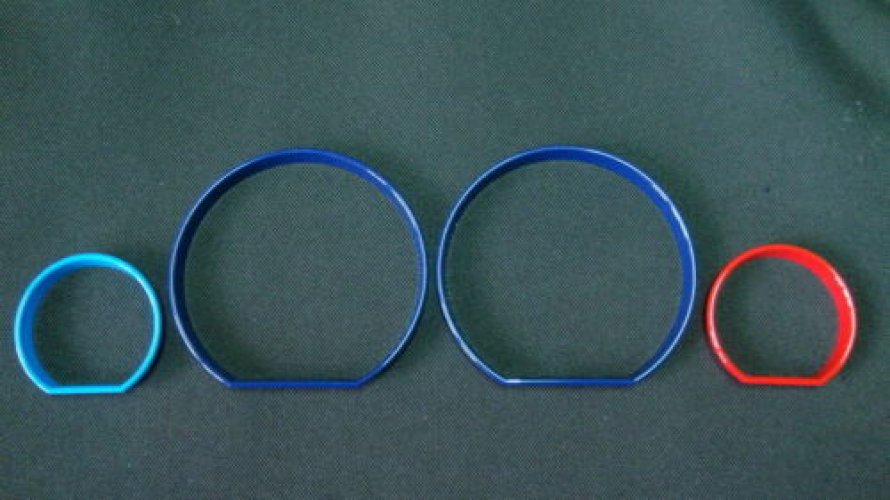 M/// Power Style Gauge Dashboard Rings Bazel for BMW E46 1998-2006 (4 PCS/SET)