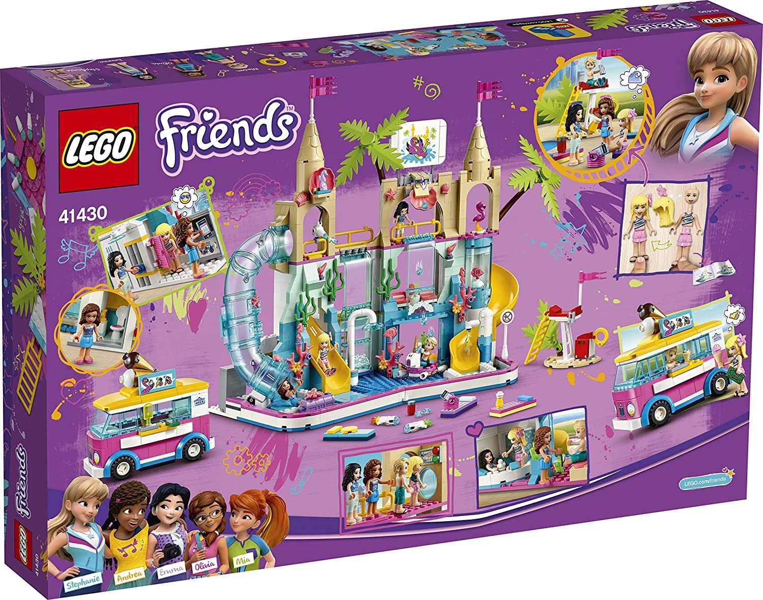 LEGO Friends 41430 Summer Fun Water Park Resort Play Set
