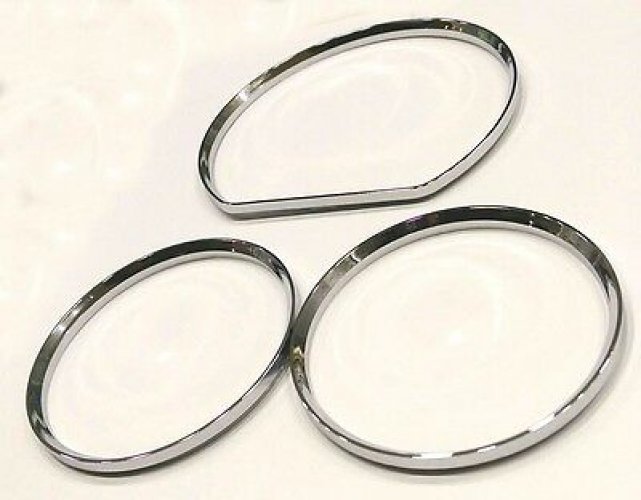 2000-2002 for Mercedes Benz W210 E Class Gauge Dashboard Meter Chrome Rim Trims