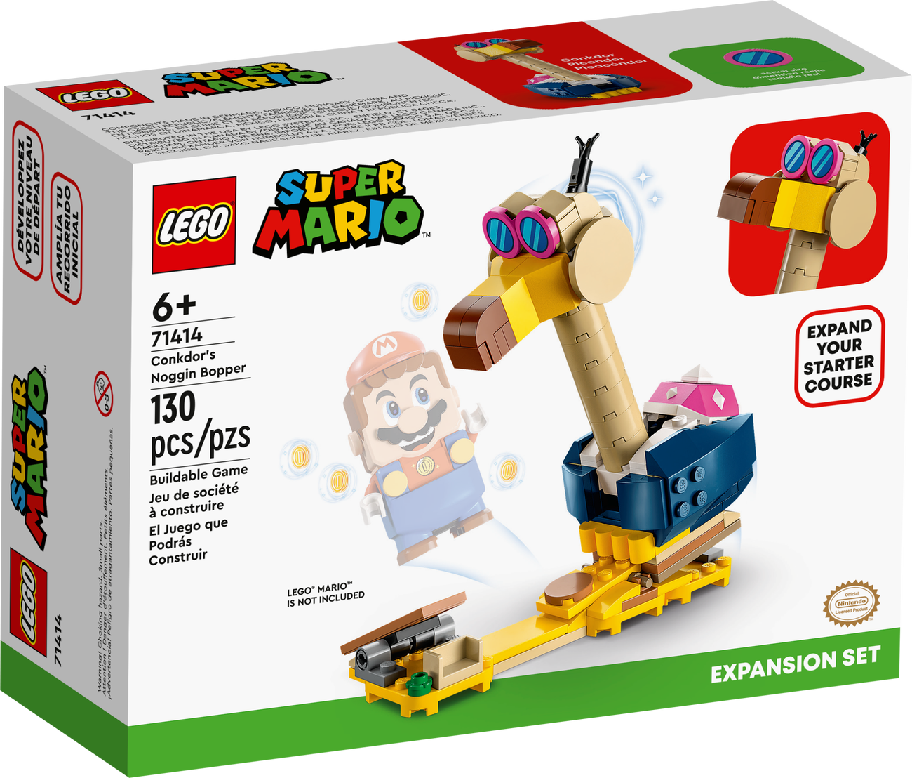 LEGO Super Mario Series 71414 Conkdor's Noggin Bopper Expansion Set