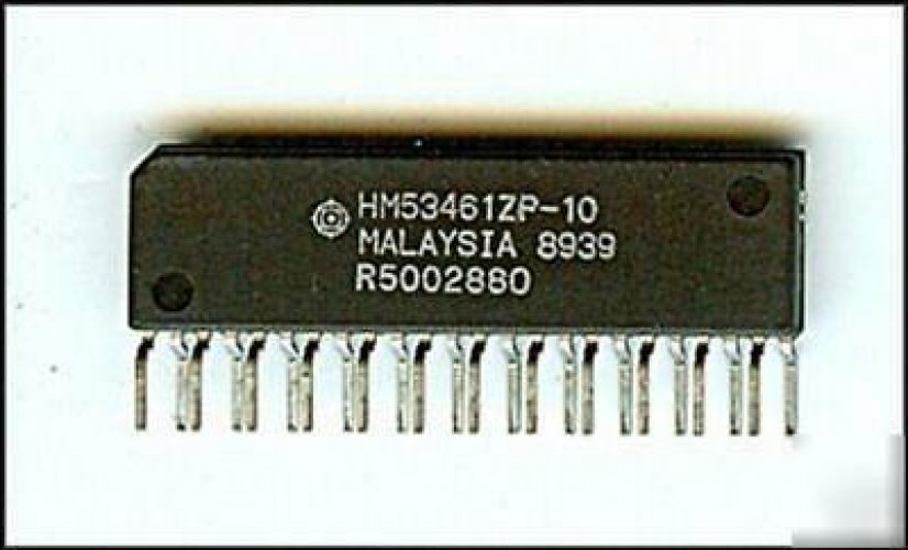 HITACHI HM53461ZP-10 ZIP-24 65 536-WORD x 4-BIT MULTIPORT