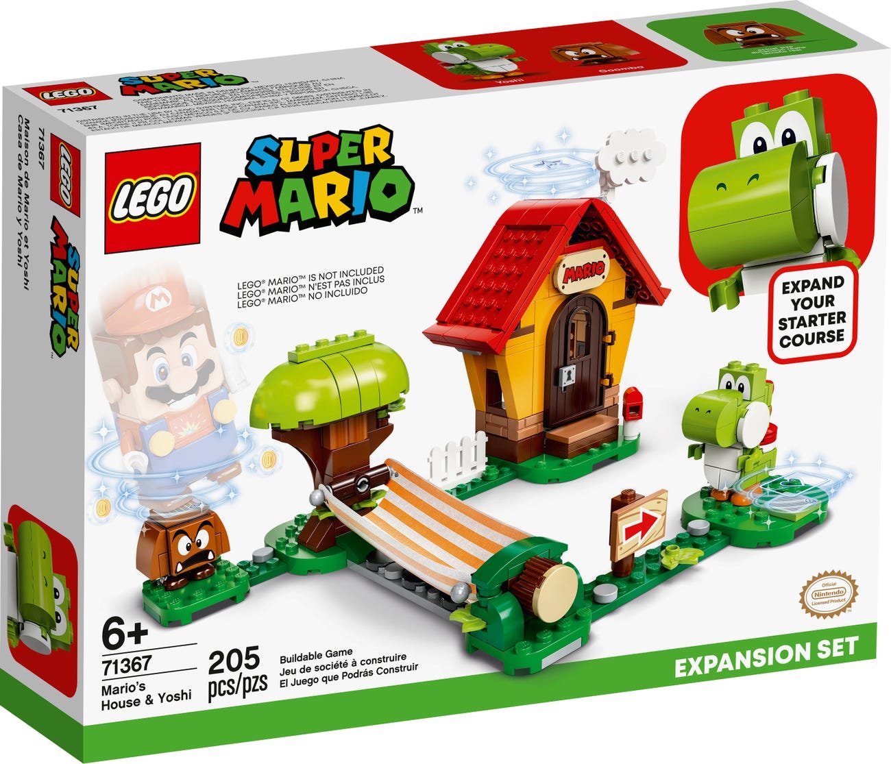 LEGO 71367 Super Mario Series Mario's House & Yoshi Expansion Set