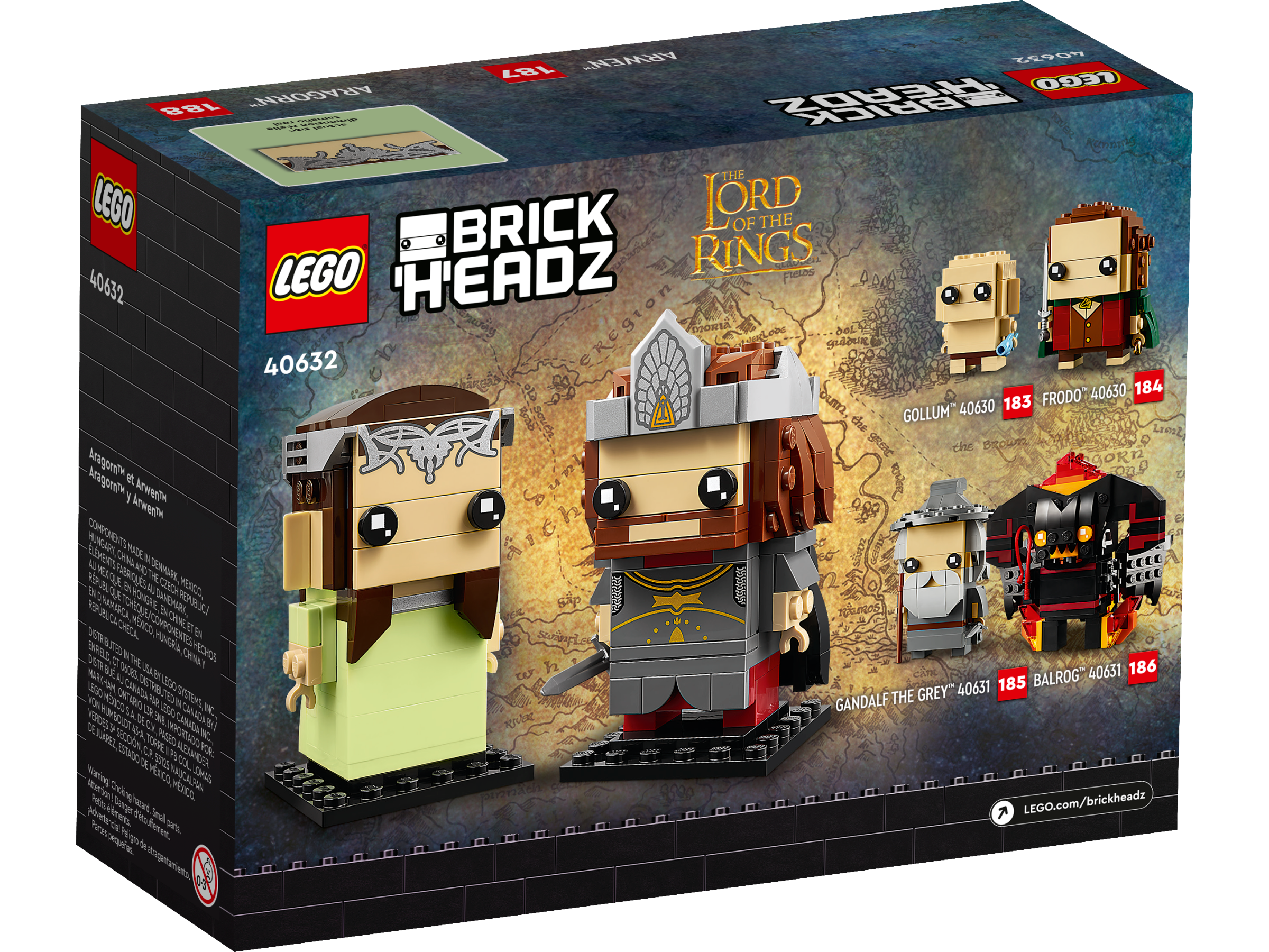 LEGO 40632 Aragorn™ & Arwen™ (Brickheadz，Lord of the Rings)