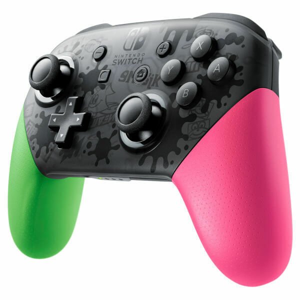 Nintendo Switch Pro Controller - Splatoon 2 Edition - Ships from USA Green Pink