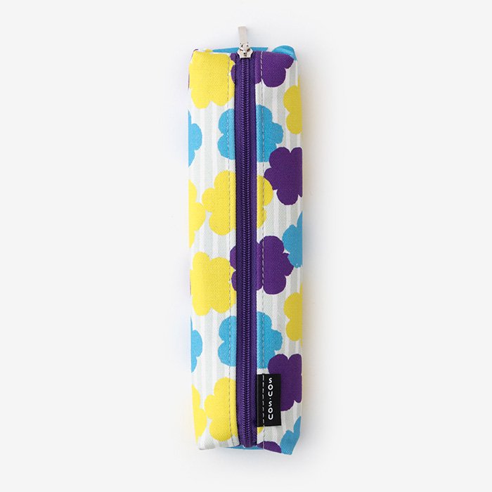 SO-SU-U Slim Pen Pouch Woven Roses - Made in Japan