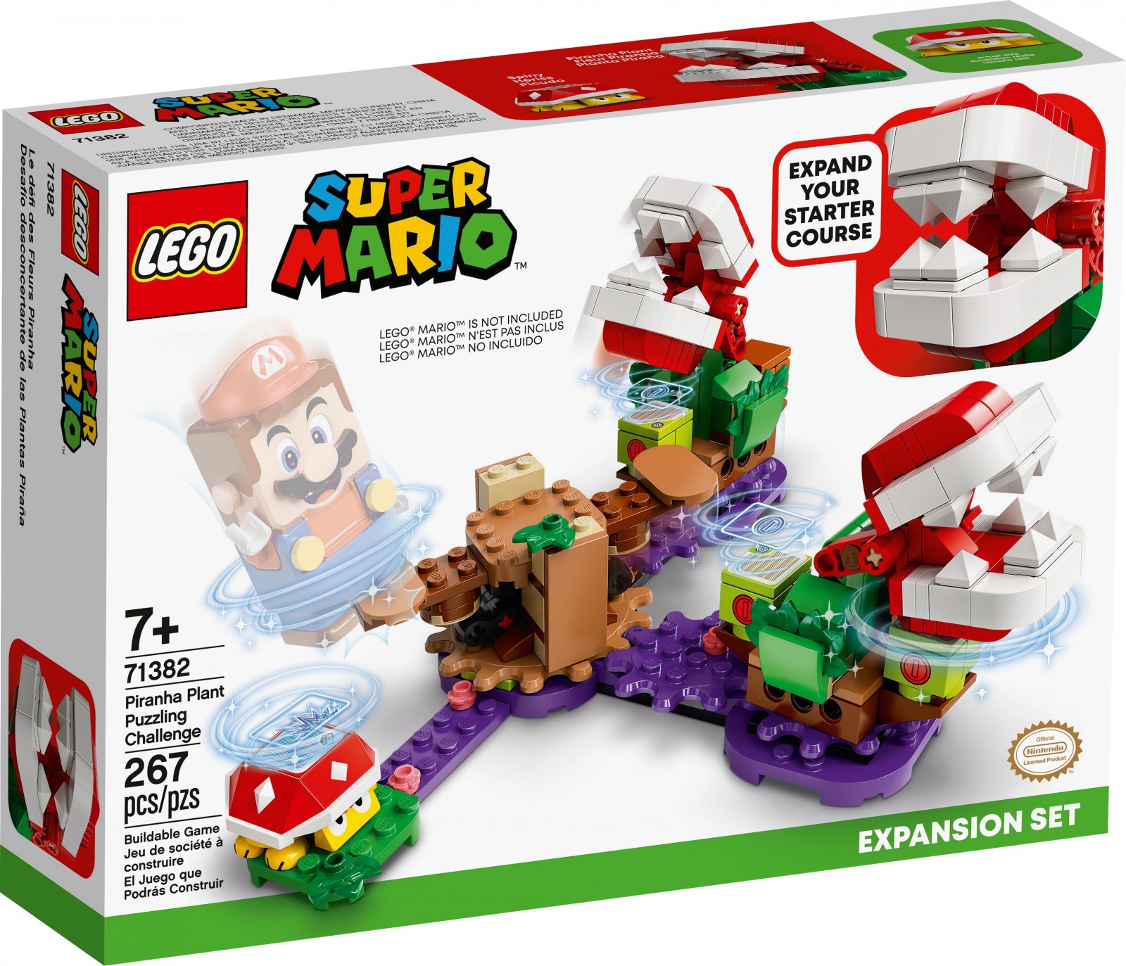 LEGO Super Mario Series 71382 Piranha Plant Puzzling Challenge Expansion Set