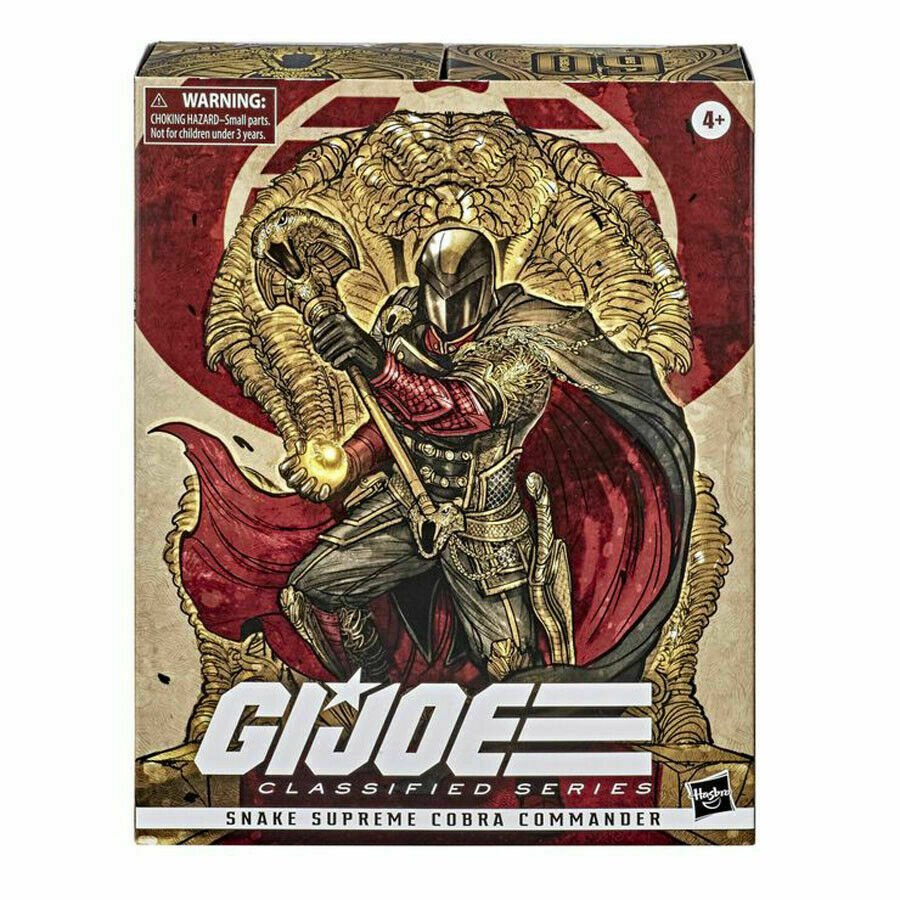 Hasbro G.I. JOE CLASSIFIED SERIES 6" SNAKE SUPREME COBRA COMMANDER SDCC EXCLUSIVE 2020