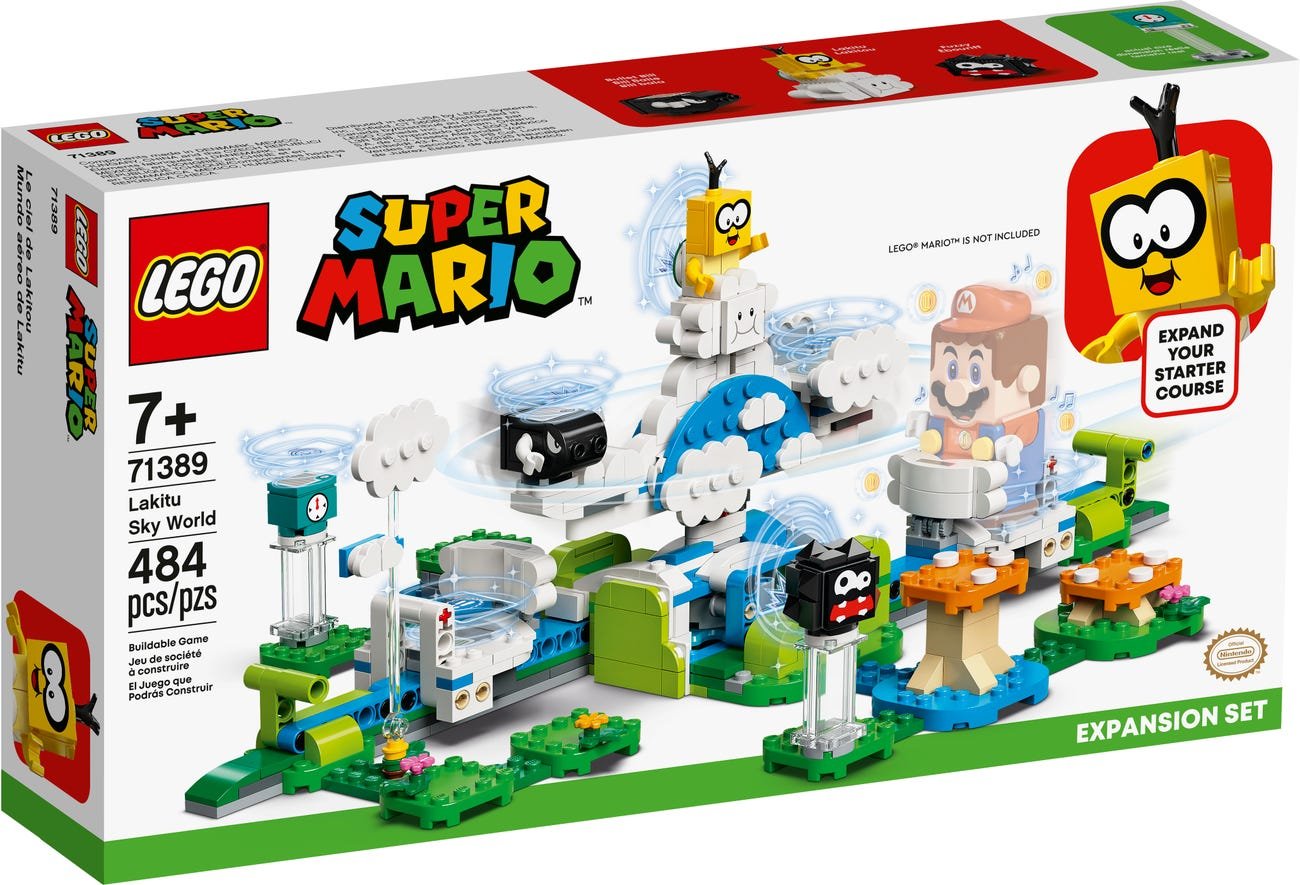 LEGO Super Mario Bros 71389 Lakitu Sky World Expansion Set