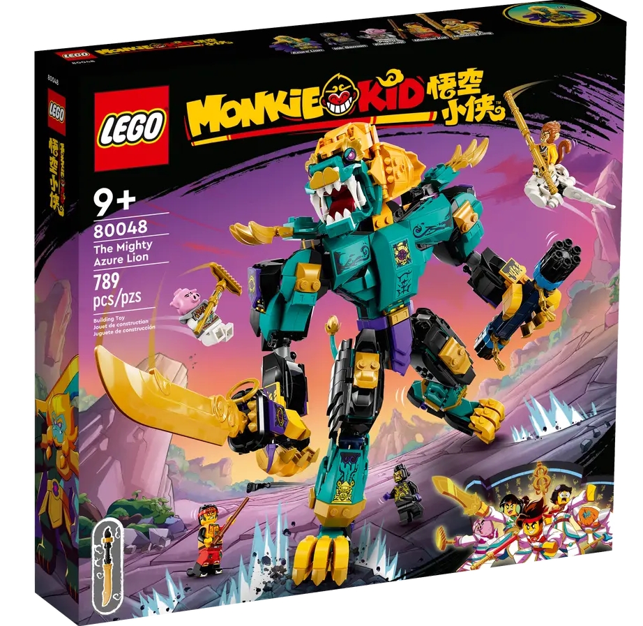 LEGO Monkie Kid Series 80048 The Mighty Azure Lion