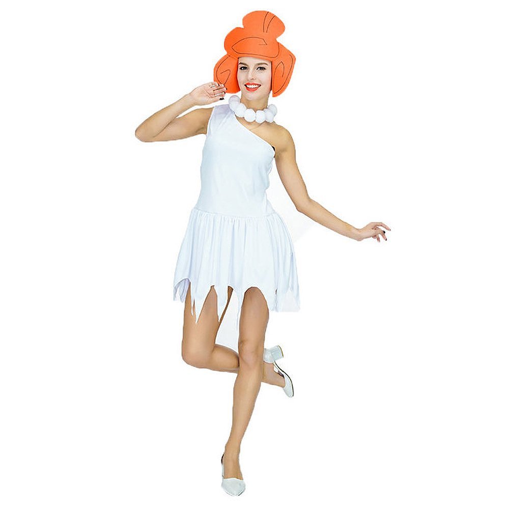 70s TV Cartoon Wilma Flintstones Fancy Dress Costume