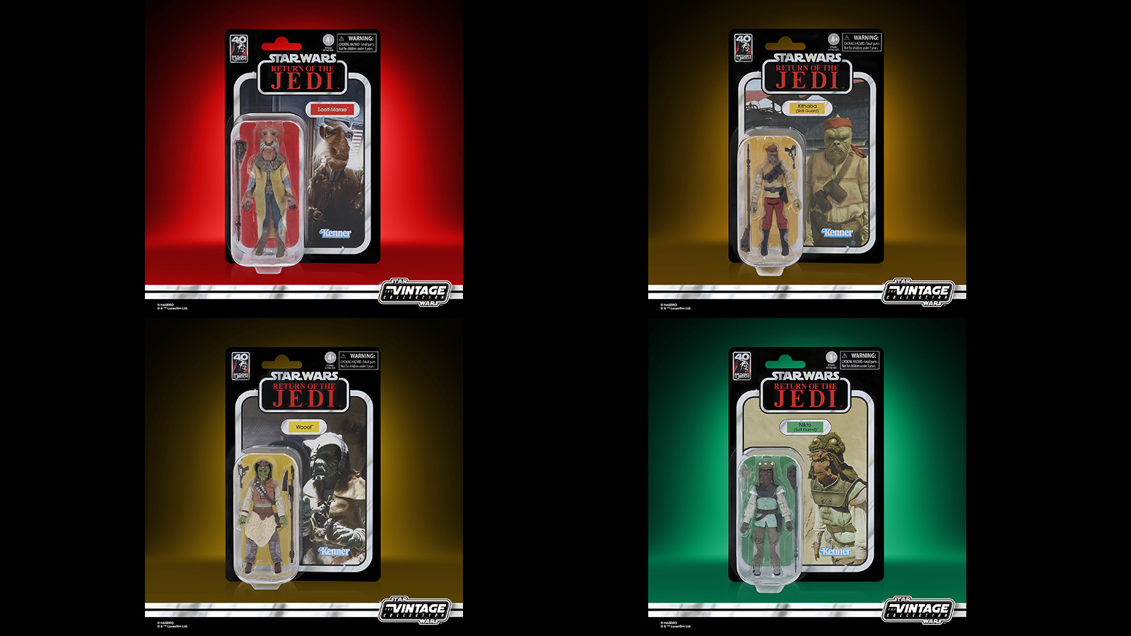 Hasbro Star Wars Vintage Collection 3.75" Wave 14 Wooof Kithaba Saelt-Marae Nikt