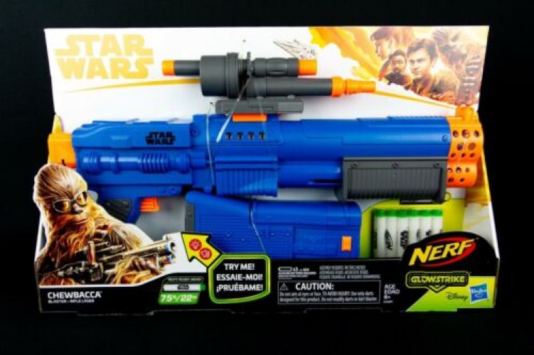 Hasbro Nerf Star Wars Glowstrike Chewbacca Blaster Rifle - Disney Hasbro