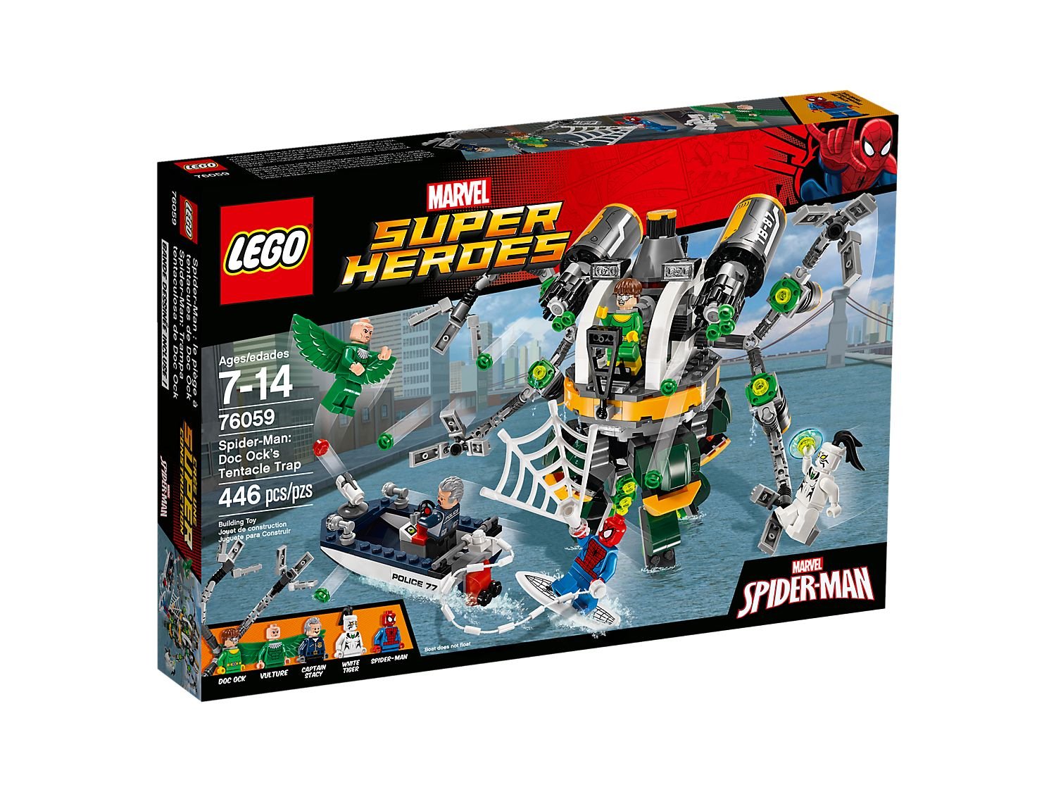 LEGO 76059 Marvel Super Heroes  Spider-Man: Doc Ock's Tentacle Trap