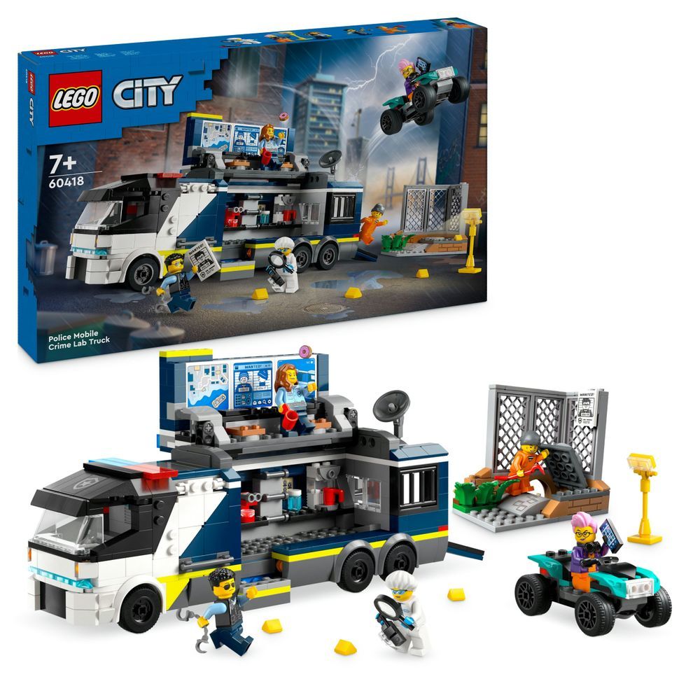 LEGO City Series 60418 Police Mobile Crime Lab Truck