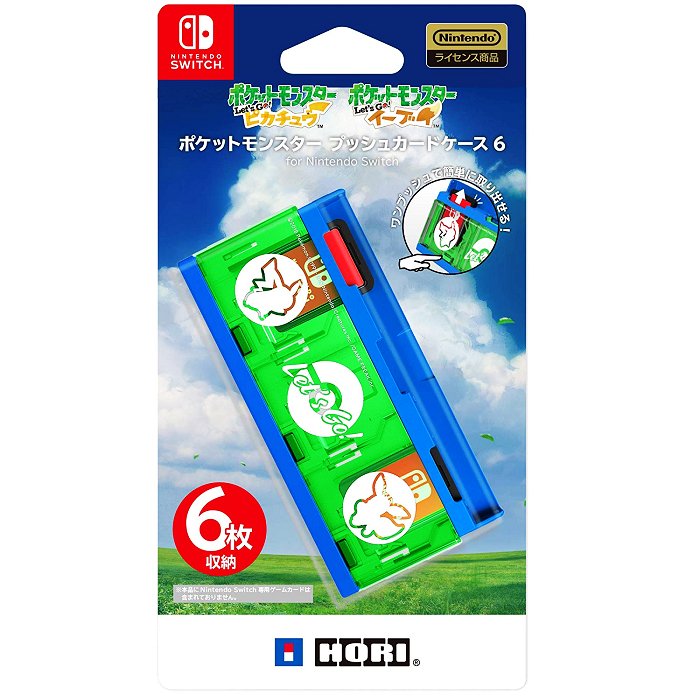 NS Card Case 6 [Pokémon: Let's Go, Pikachu / Eevee] (NSW-134) (Hori) - JPN
