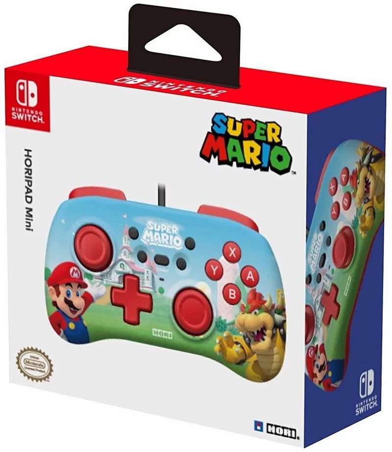 Nintendo Switch NS HORI Mini Burst Wired Controller Super Mario