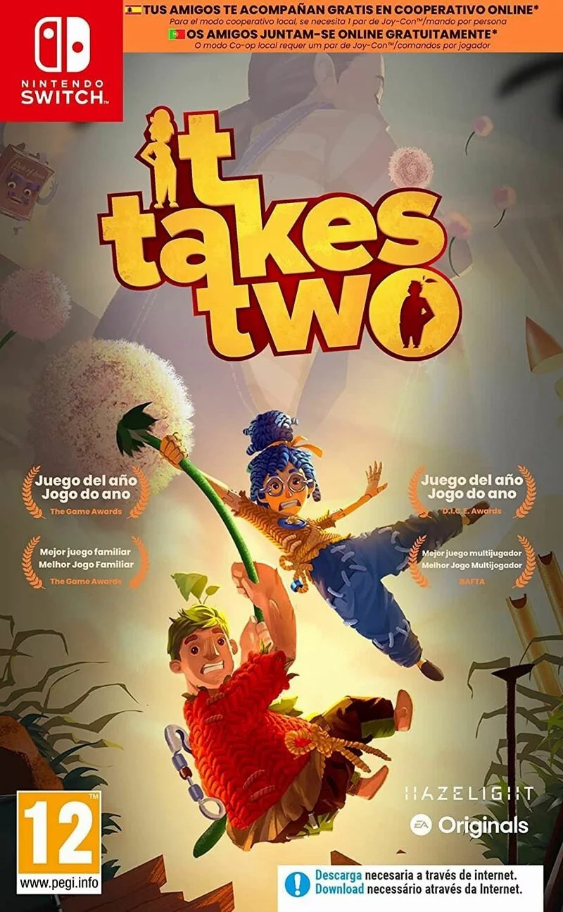 Nintendo Switch Game NS It Takes Two (English Cover) Chinese/English Ver