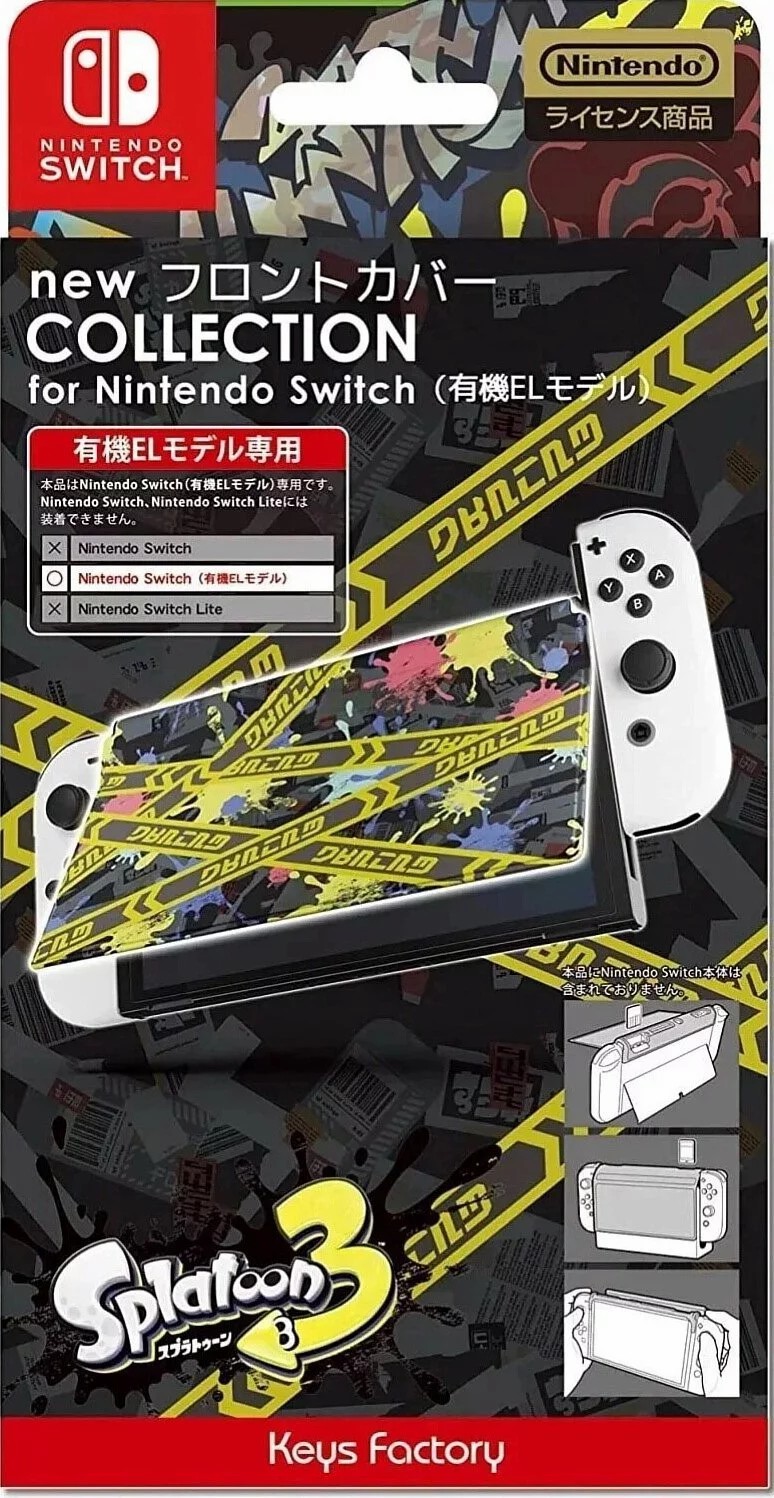 Nintendo Switch NS Keys Factory NS OLED New Front Cover Collection (Splatoon 3 Type-A) (CNF-001-1)