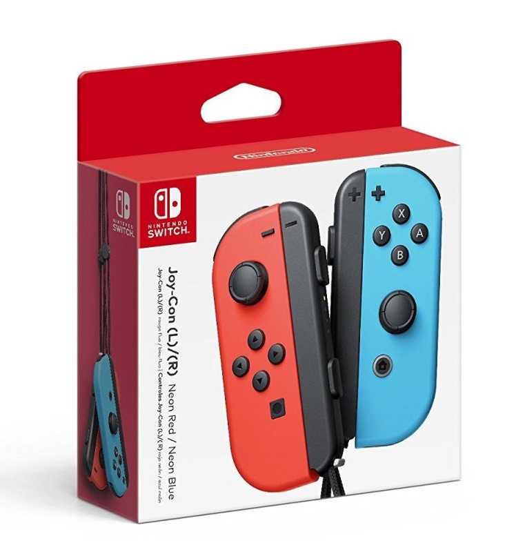 Nintendo Switch NS Joy-Con Controllers (Neon Blue / Neon Red)