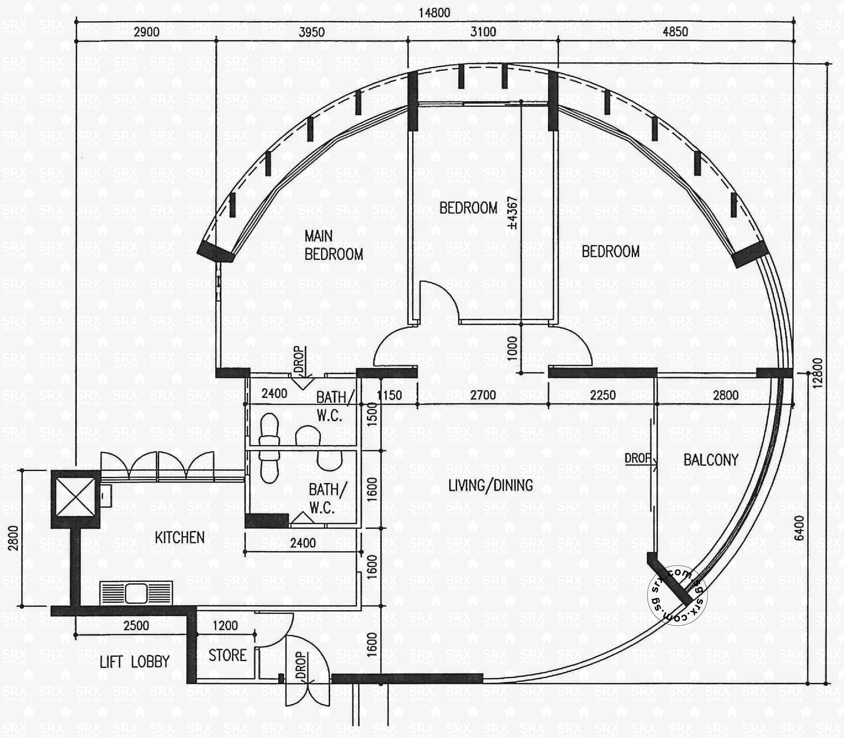 Furing Layout Pln 259 Ang Mo Kio Avenue 2 (S)560259 HDB Details - SRX Property