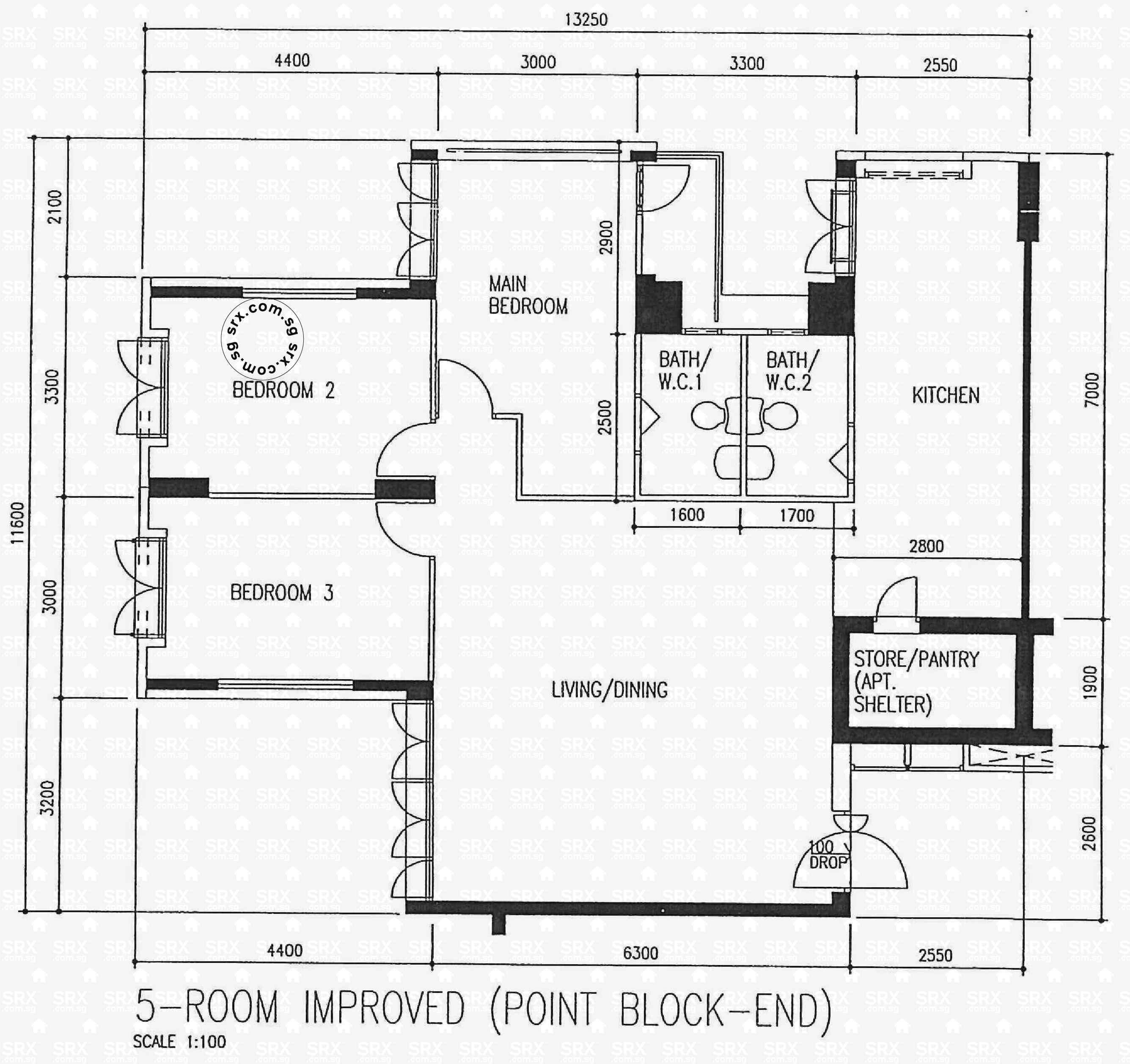 Toilet Bowl Floor Plan