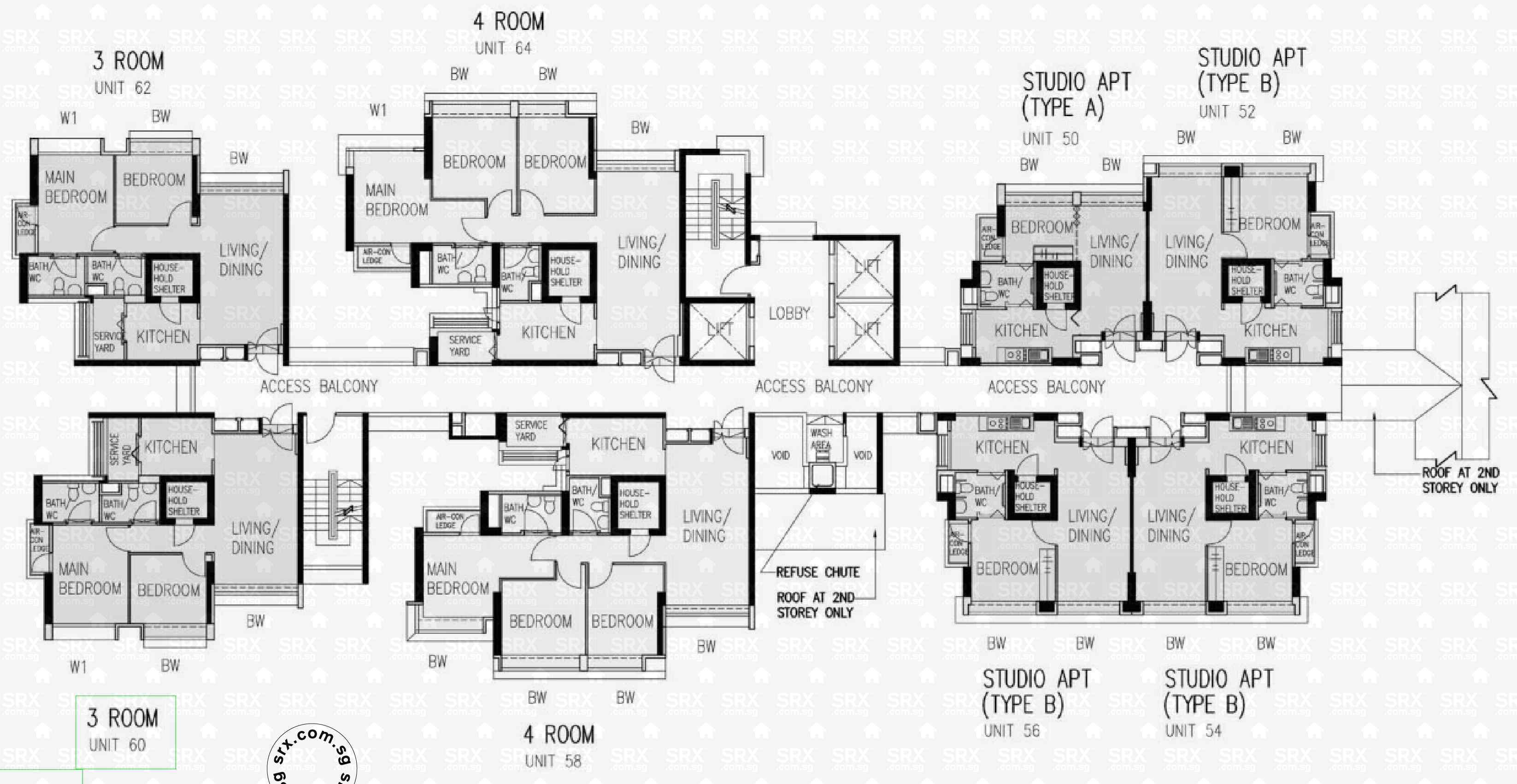 Floor Plans for 62B Strathmore Avenue (S)143062 HDB Details SRX Property