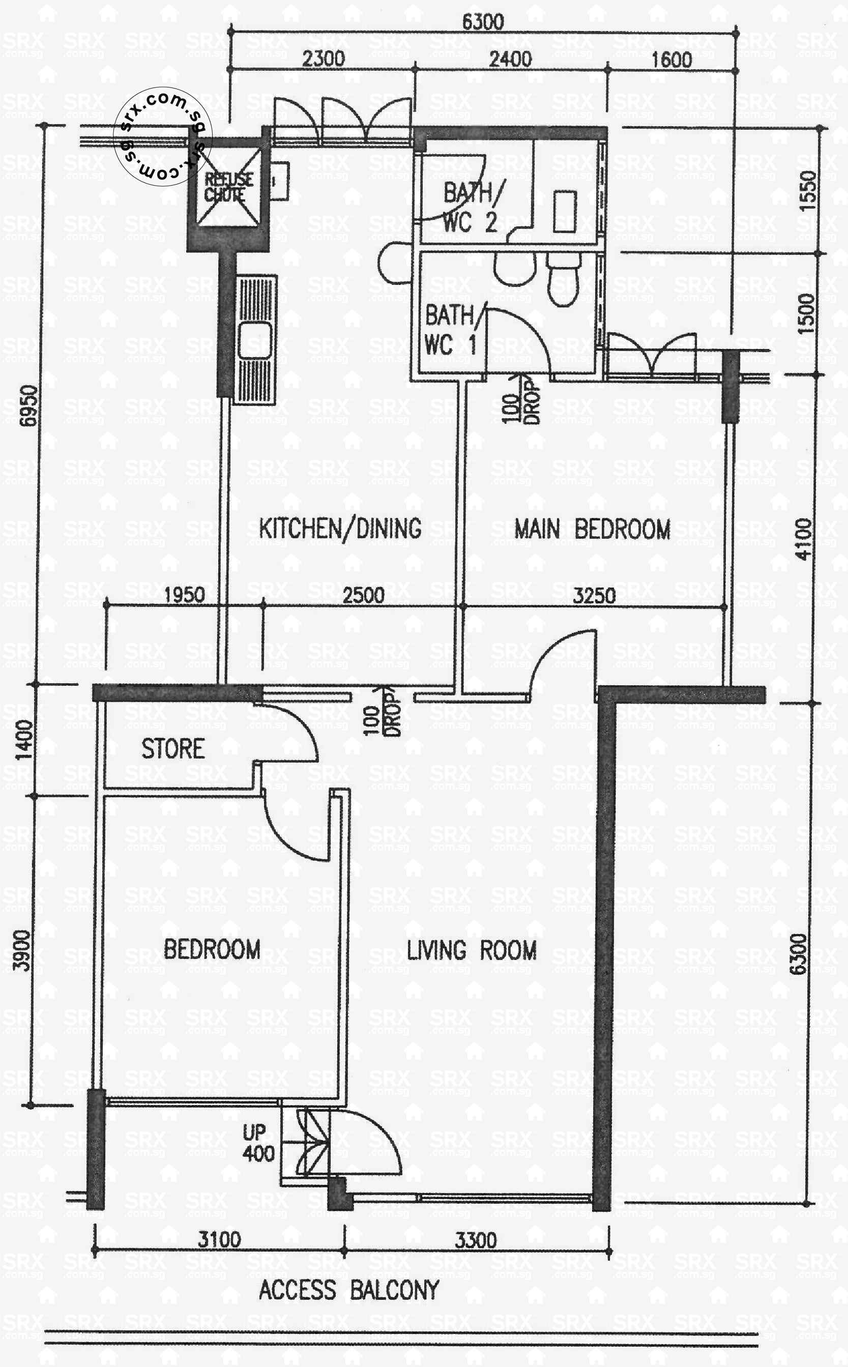 Floor Plans for 270 Tampines Street 21 (S)520270 HDB