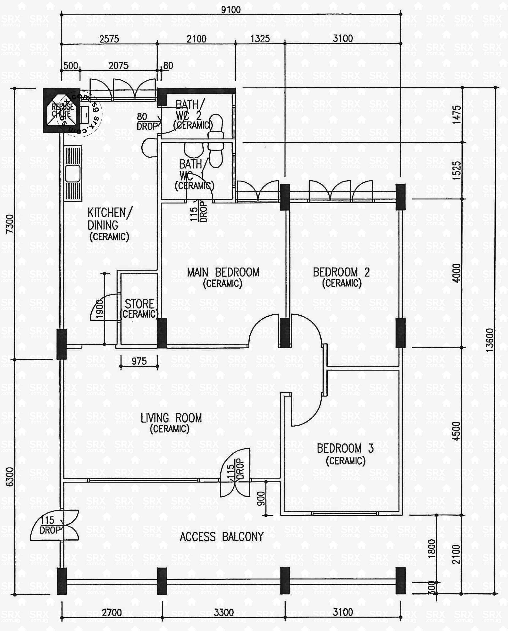 Floor Plans for Yishun Avenue 11 HDB Details SRX Property