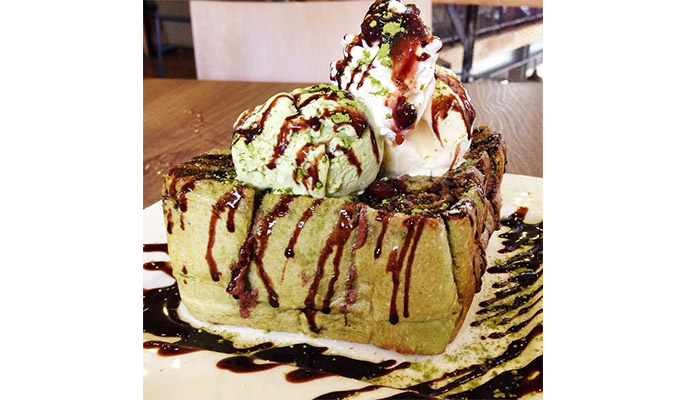 Thick Toast Green Tea Nutella from UCC Clockwork (Photo: @justmejia)