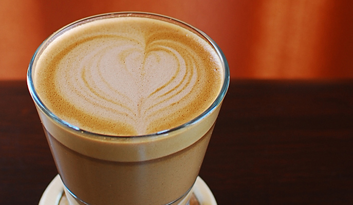 A latte from Magnum Opus